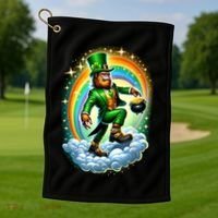 St Paddy Lucky St Patricks Day Bigfoot Golf Towel thumb 1