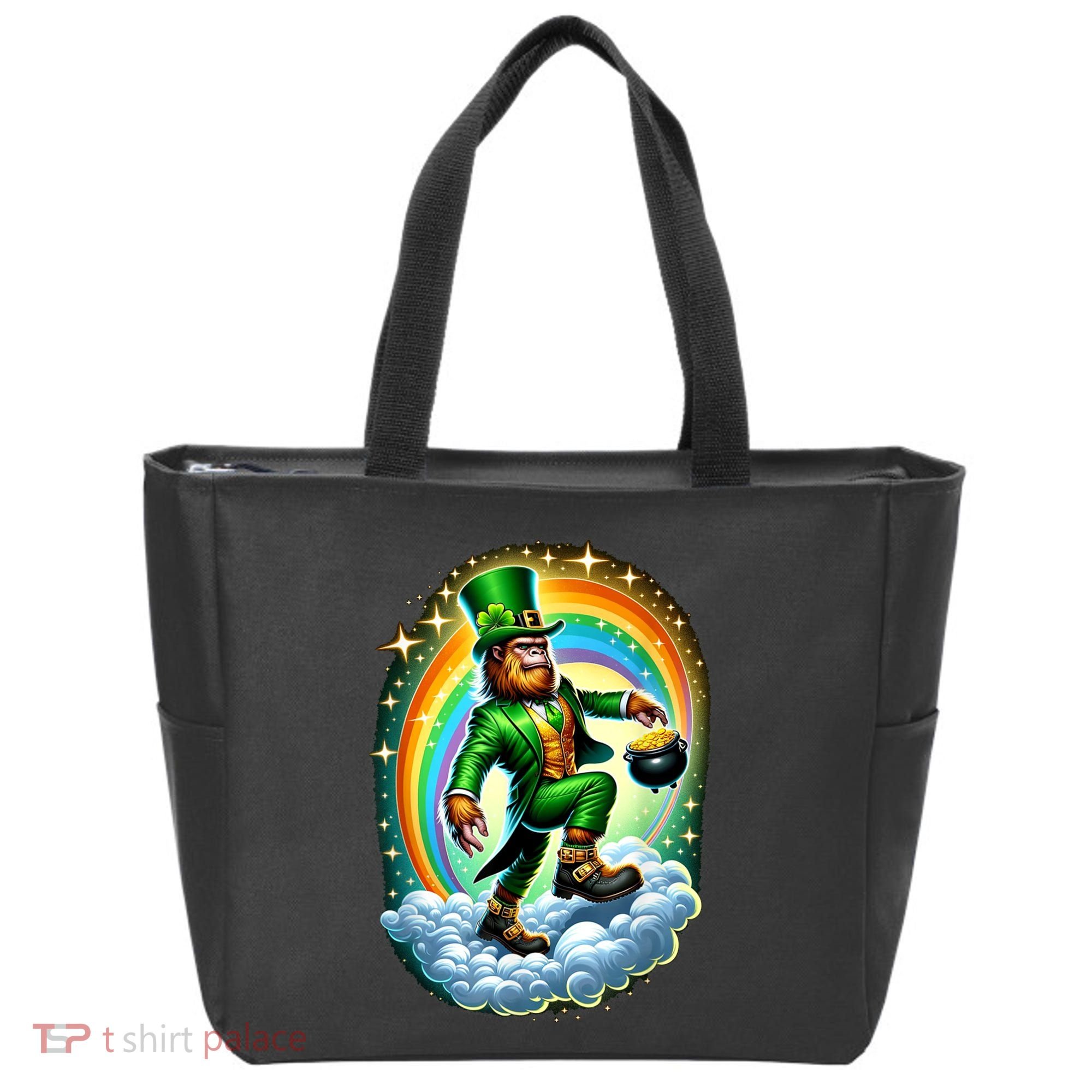 St Paddy Lucky St Patricks Day Bigfoot Tote Bag