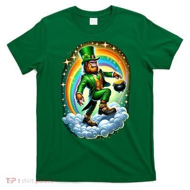 St Paddy Lucky St Patricks Day Bigfoot T-Shirt