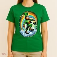 St Paddy Lucky St Patricks Day Bigfoot T-Shirt thumb 4