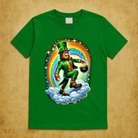 St Paddy Lucky St Patricks Day Bigfoot T-Shirt thumb 5