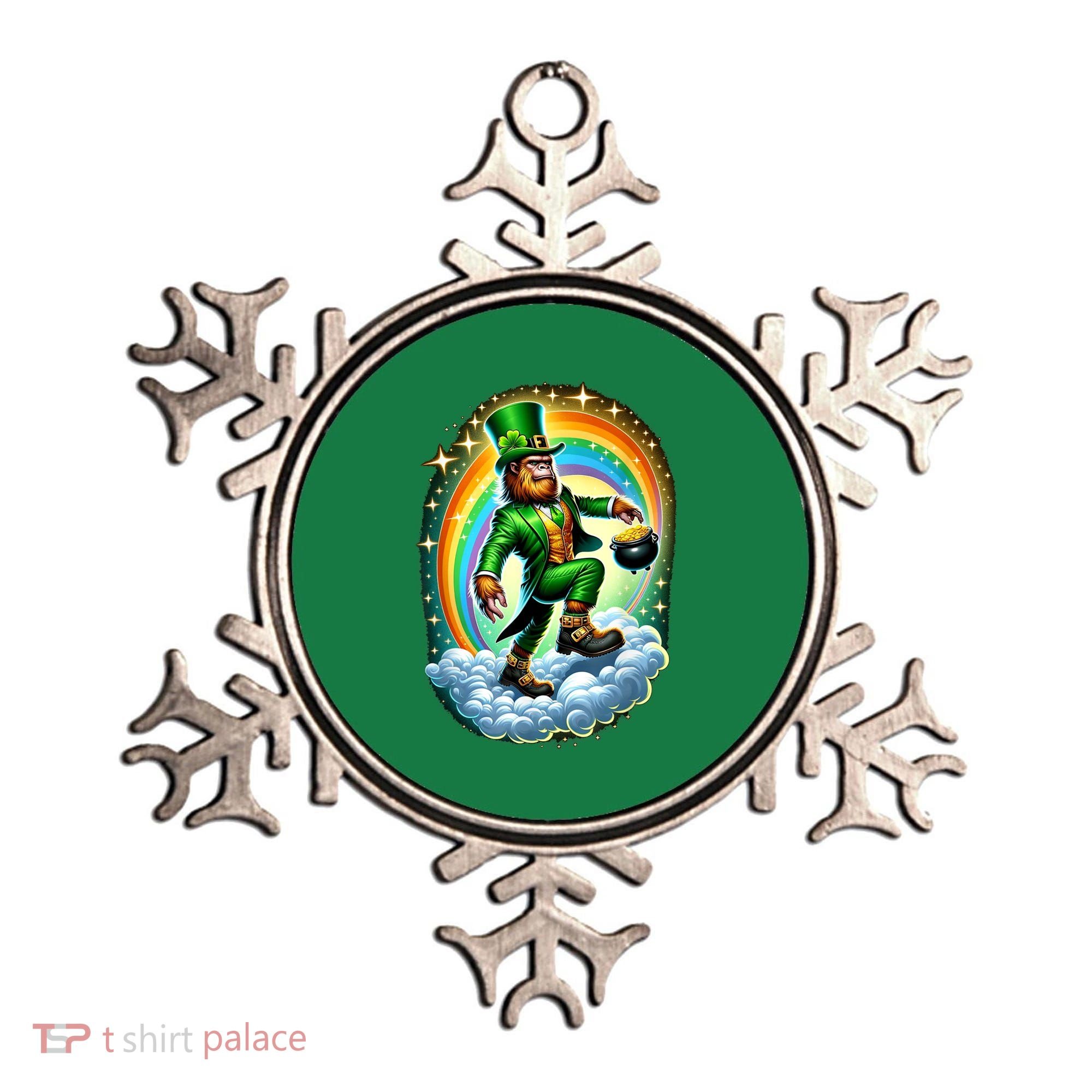 St Paddy Lucky St Patricks Day Bigfoot Ornament
