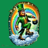St Paddy Lucky St Patricks Day Bigfoot Baby Bodysuit thumb 2