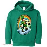 St Paddy Lucky St Patricks Day Bigfoot Toddler Hoodie thumb 0