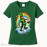 St Paddy Lucky St Patricks Day Bigfoot Women's T-Shirt thumb 0