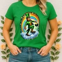 St Paddy Lucky St Patricks Day Bigfoot Women's T-Shirt thumb 2