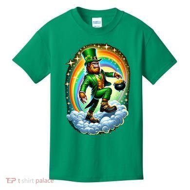 St Paddy Lucky St Patricks Day Bigfoot Kids T-Shirt