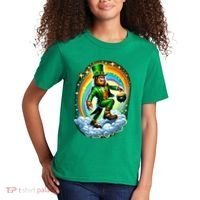 St Paddy Lucky St Patricks Day Bigfoot Kids T-Shirt thumb 2