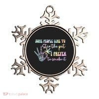 Some People Like To Stir The Pot I Prefer To Smoke I Tie Dye Pullover Hoodie Ornament thumb 0