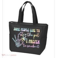 Some People Like To Stir The Pot I Prefer To Smoke I Tie Dye Pullover Hoodie Tote Bag thumb 3