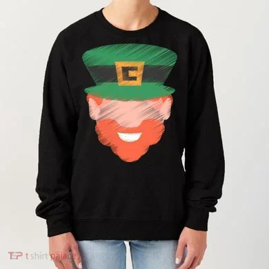 St Patrick Leprechaun Head Women's Sweatshirt