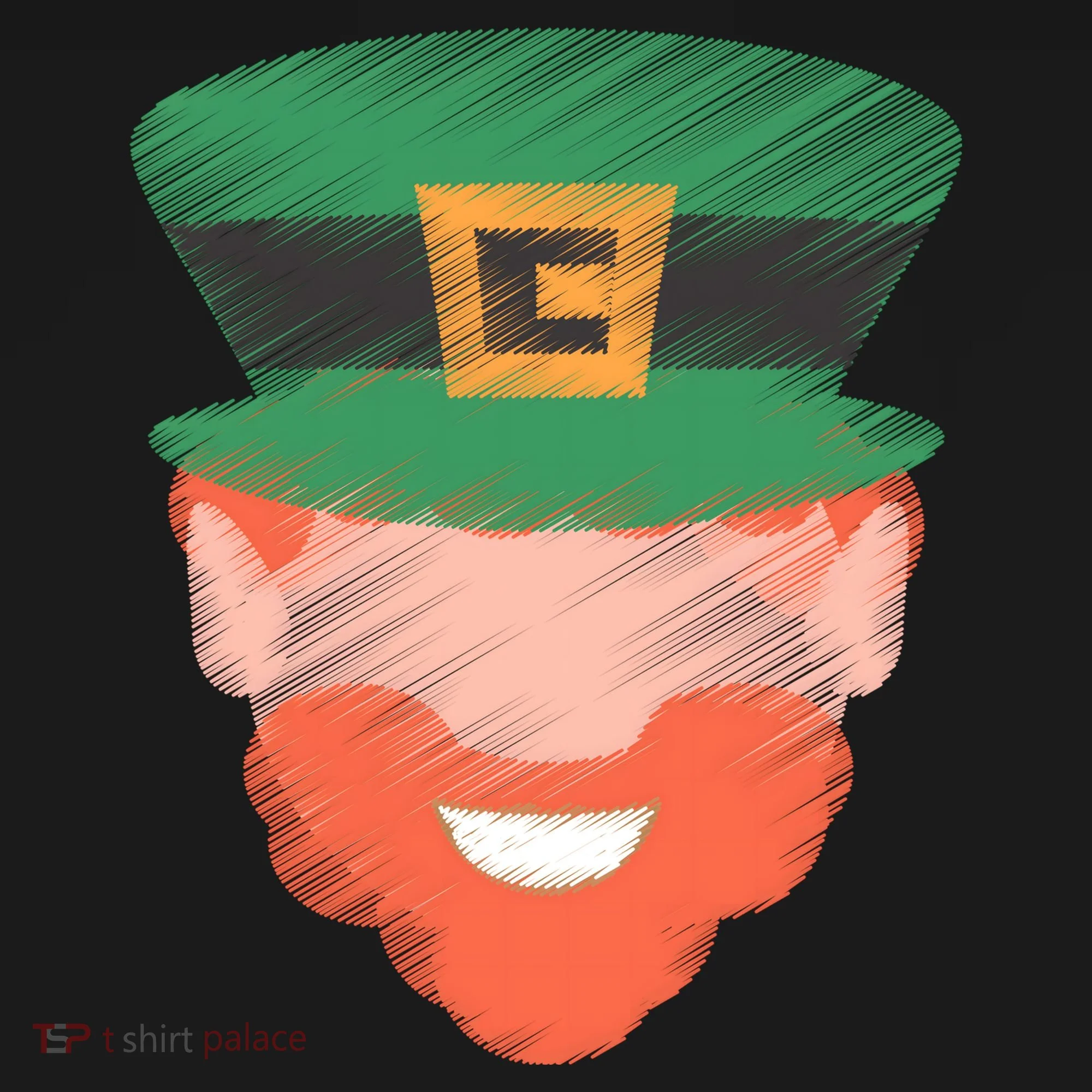 St Patrick Leprechaun Head Doggie Tank