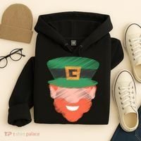 St Patrick Leprechaun Head Hoodie thumb 4
