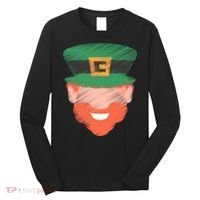 St Patrick Leprechaun Head Long Sleeve Shirt thumb 0