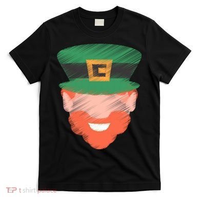 St Patrick Leprechaun Head T-Shirt