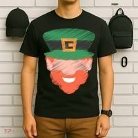 St Patrick Leprechaun Head T-Shirt thumb 6
