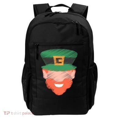 St Patrick Leprechaun Head Backpack