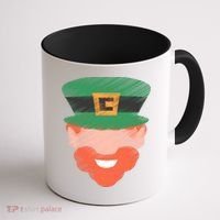 St Patrick Leprechaun Head Coffee Mug thumb 1