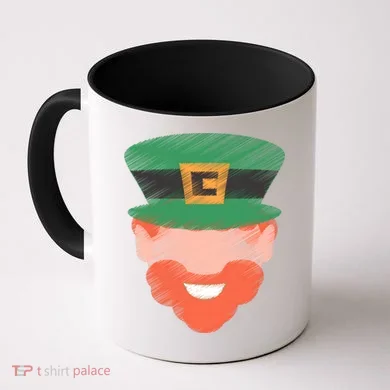 St Patrick Leprechaun Head Coffee Mug
