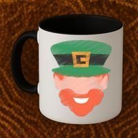 St Patrick Leprechaun Head Coffee Mug thumb 2