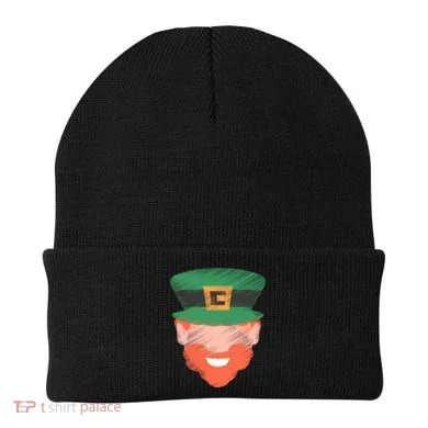 St Patrick Leprechaun Head Beanie