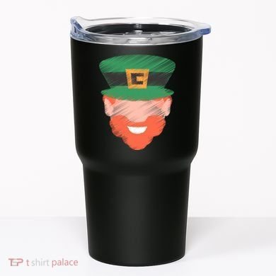St Patrick Leprechaun Head Tumbler