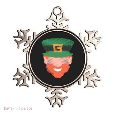 St Patrick Leprechaun Head Ornament
