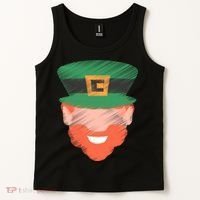 St Patrick Leprechaun Head Tank Top thumb 2