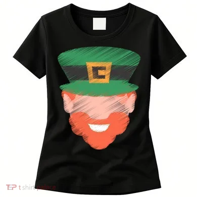 St Patrick Leprechaun Head Women's T-Shirt