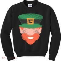 St Patrick Leprechaun Head Kids Sweatshirt thumb 0