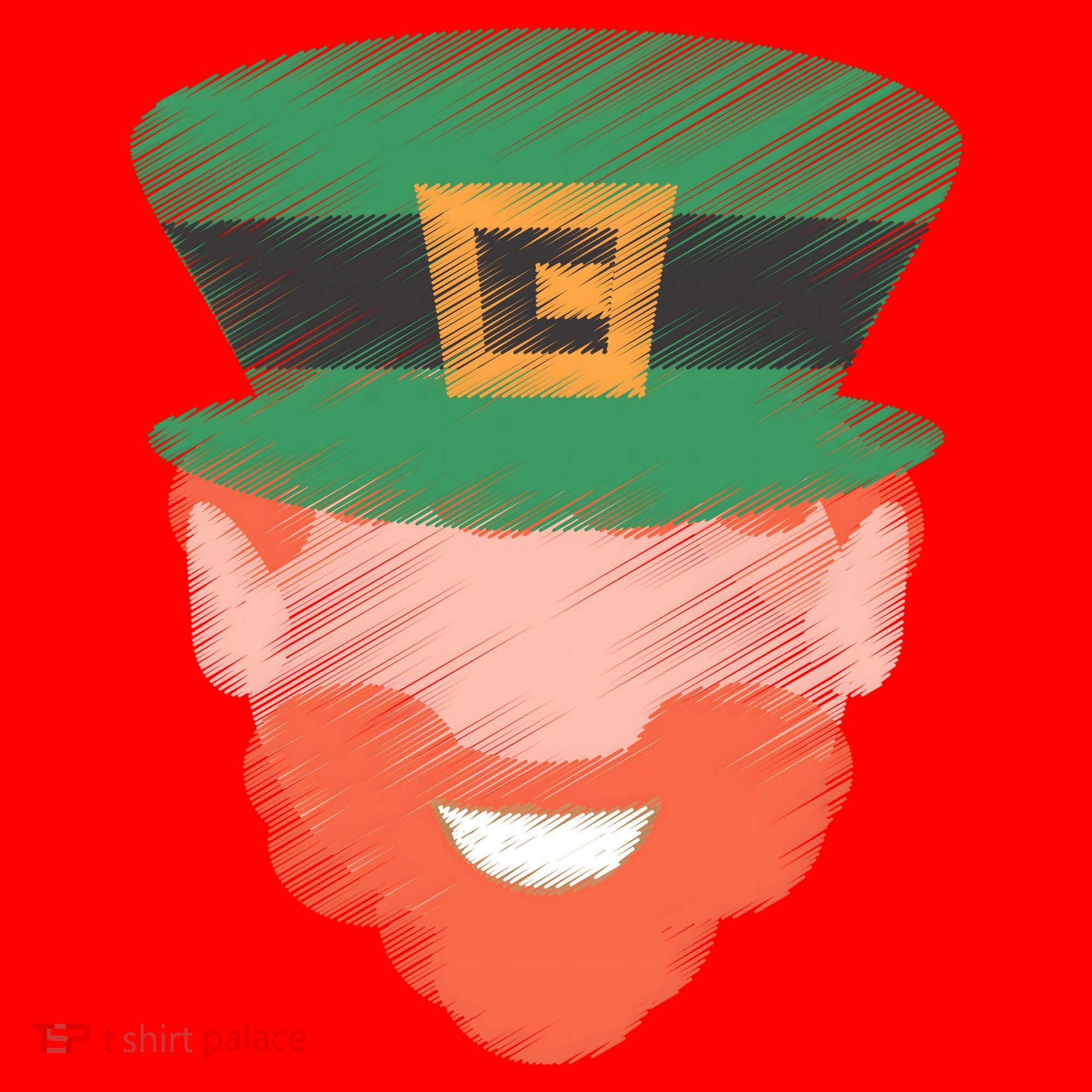 St Patrick Leprechaun Head Santa Hat