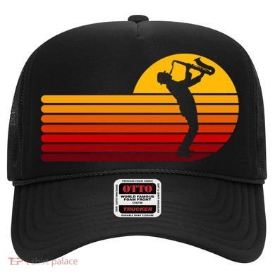 Saxophone Player Lovers Music Playing Retro Vintage Cool Gift Hat