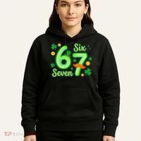 St Patrick's Lucky 67 Six Seven 6-7 Meme Hoodie thumb 5