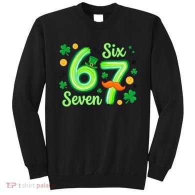 St Patrick's Lucky 67 Six Seven 6-7 Meme Sweatshirt