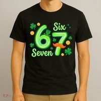 St Patrick's Lucky 67 Six Seven 6-7 Meme T-Shirt thumb 3