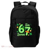 St Patrick's Lucky 67 Six Seven 6-7 Meme Backpack thumb 0