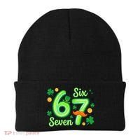 St Patrick's Lucky 67 Six Seven 6-7 Meme Beanie thumb 0