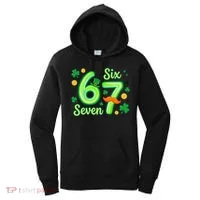 St Patrick's Lucky 67 Six Seven 6-7 Meme Women's Hoodie thumb 0