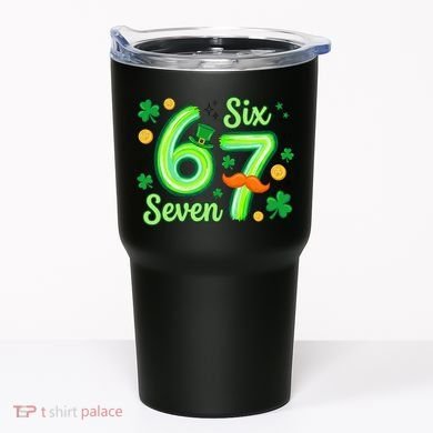 St Patrick's Lucky 67 Six Seven 6-7 Meme Tumbler
