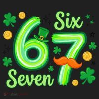 St Patrick's Lucky 67 Six Seven 6-7 Meme Tumbler thumb 3