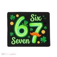 St Patrick's Lucky 67 Six Seven 6-7 Meme Mousepad thumb 0