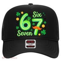 St Patrick's Lucky 67 Six Seven 6-7 Meme Hat thumb 0