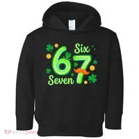 St Patrick's Lucky 67 Six Seven 6-7 Meme Toddler Hoodie thumb 0