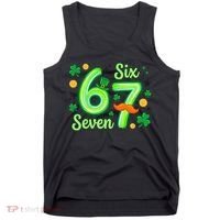 St Patrick's Lucky 67 Six Seven 6-7 Meme Tank Top thumb 0