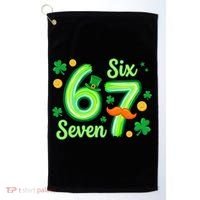 St Patrick's Lucky 67 Six Seven 6-7 Meme Golf Towel thumb 0