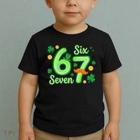 St Patrick's Lucky 67 Six Seven 6-7 Meme Toddler T-Shirt thumb 2
