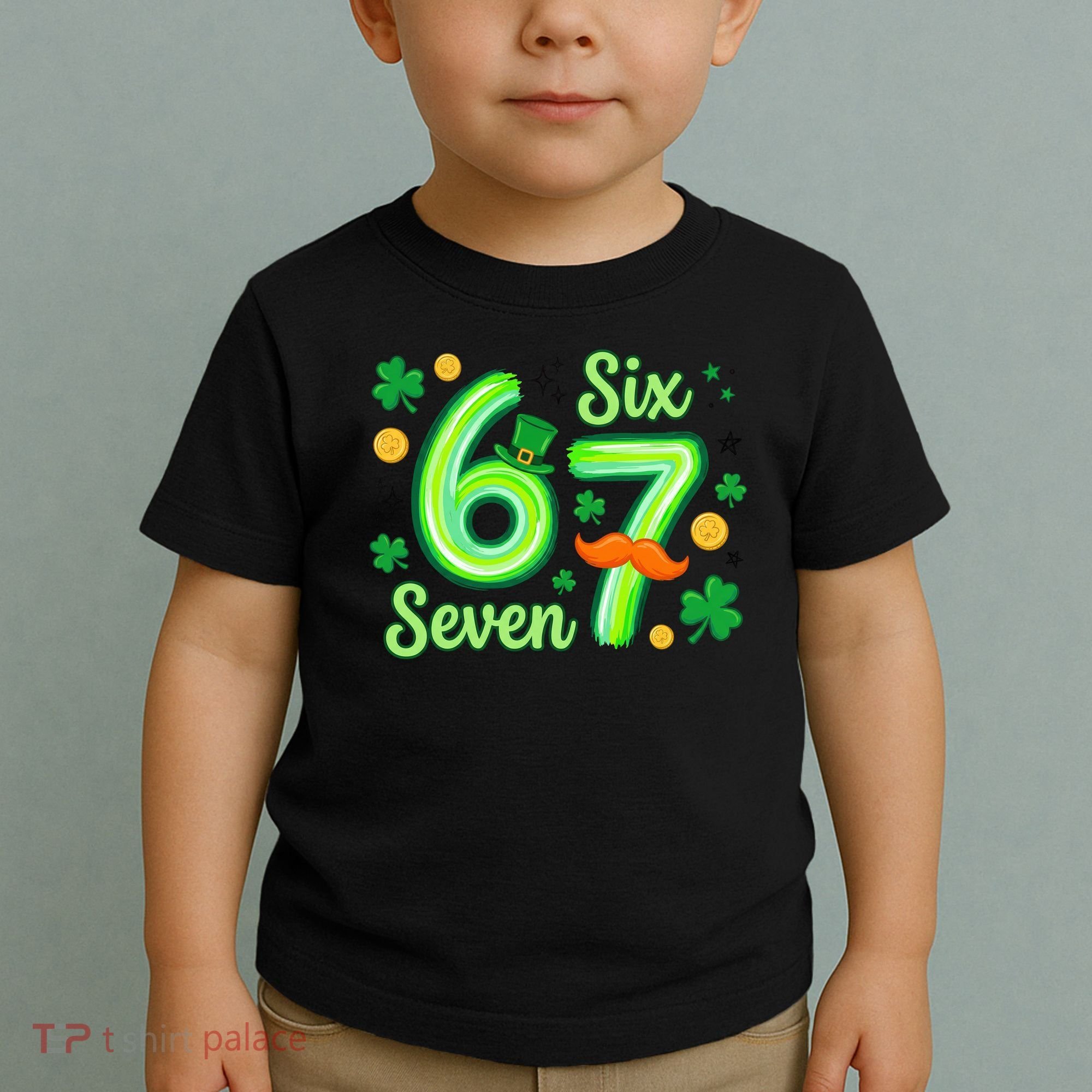 St Patrick's Lucky 67 Six Seven 6-7 Meme Toddler T-Shirt