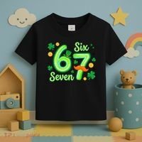St Patrick's Lucky 67 Six Seven 6-7 Meme Toddler T-Shirt thumb 3