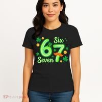 St Patrick's Lucky 67 Six Seven 6-7 Meme Women's T-Shirt thumb 4