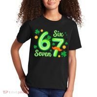 St Patrick's Lucky 67 Six Seven 6-7 Meme Kids T-Shirt thumb 2